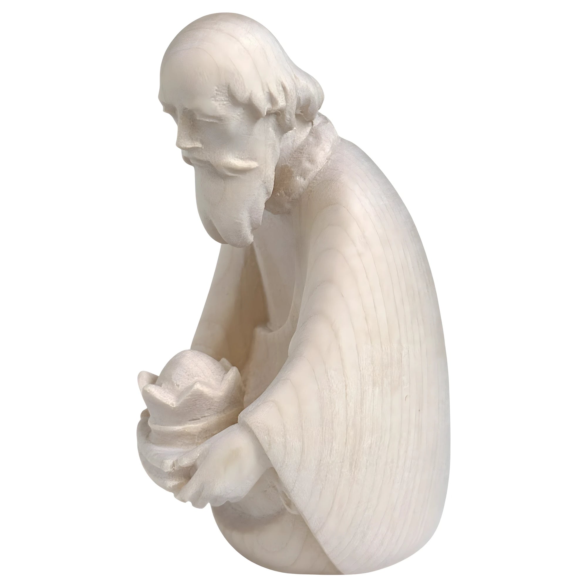 King Balthazar Statue for Nativity Scene in Val Gardena Maple Wood
