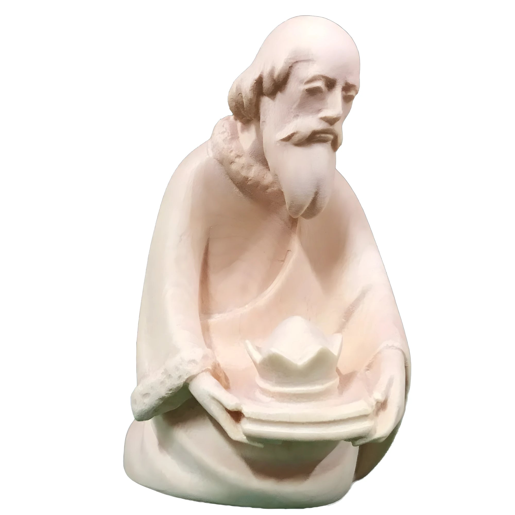 King Balthazar Statue for Nativity Scene in Val Gardena Maple Wood