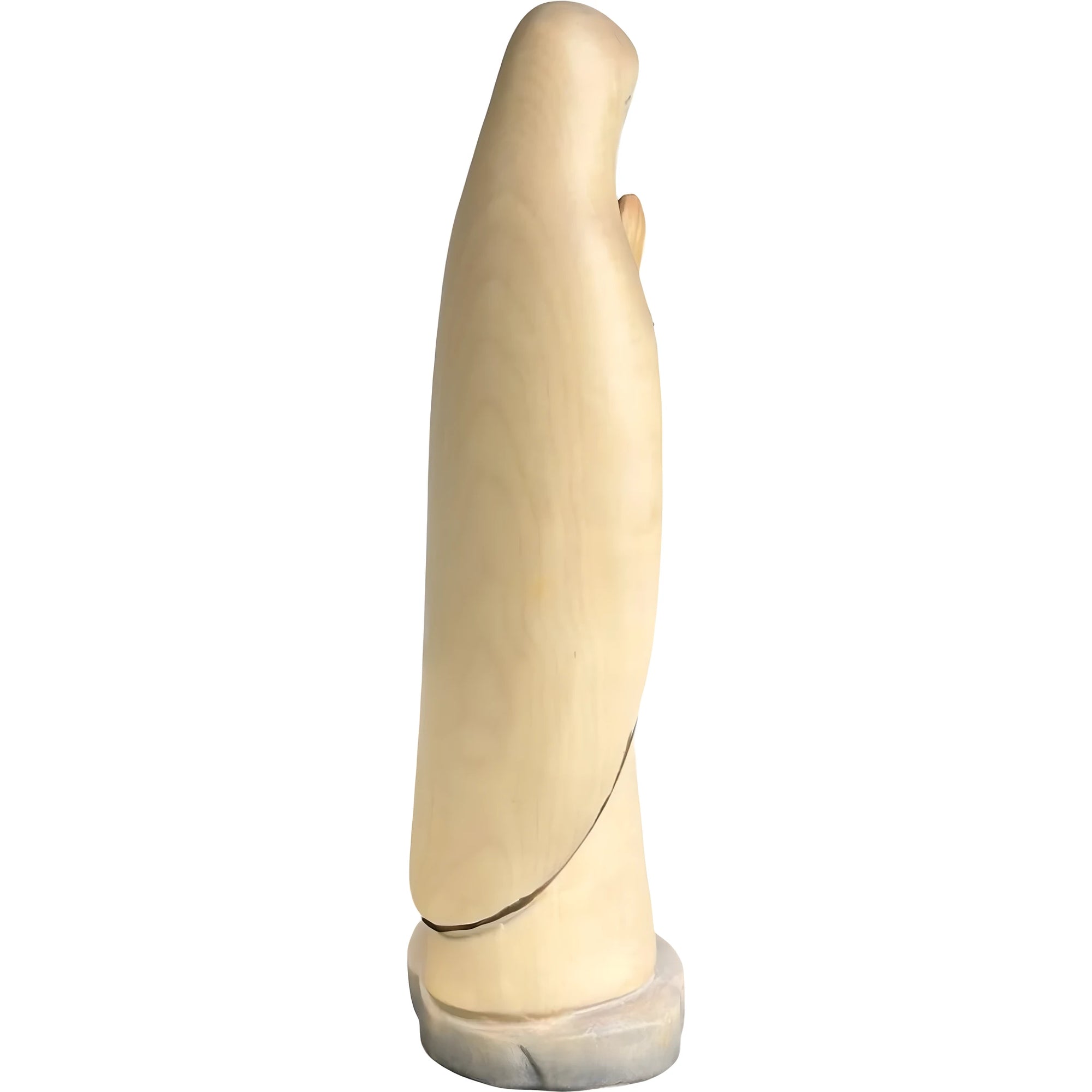 Statua della Madonna di Lourdes con Santa Bernadette in Legno, Val Gardena