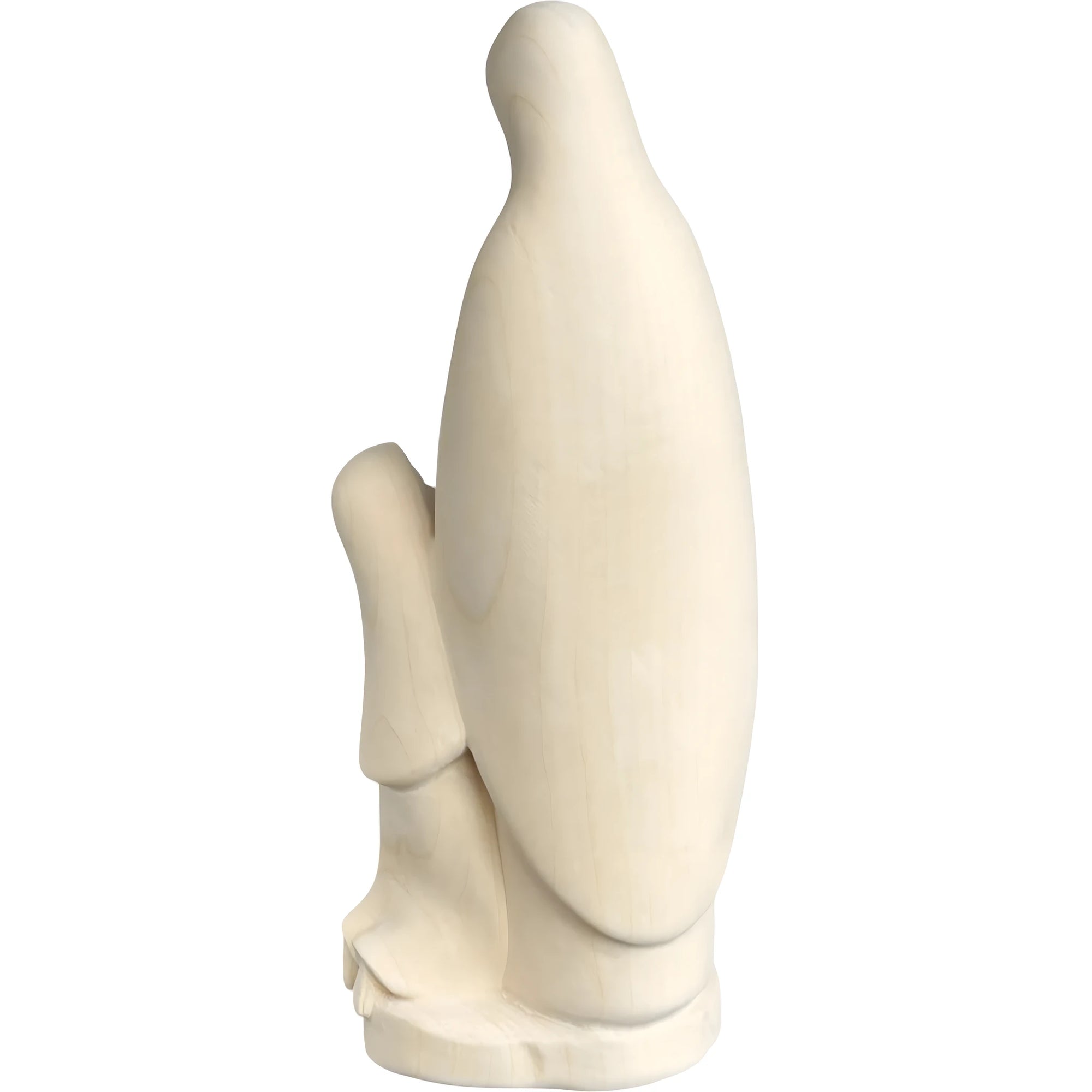 Statua della Madonna di Lourdes con Santa Bernadette in Legno, Val Gardena