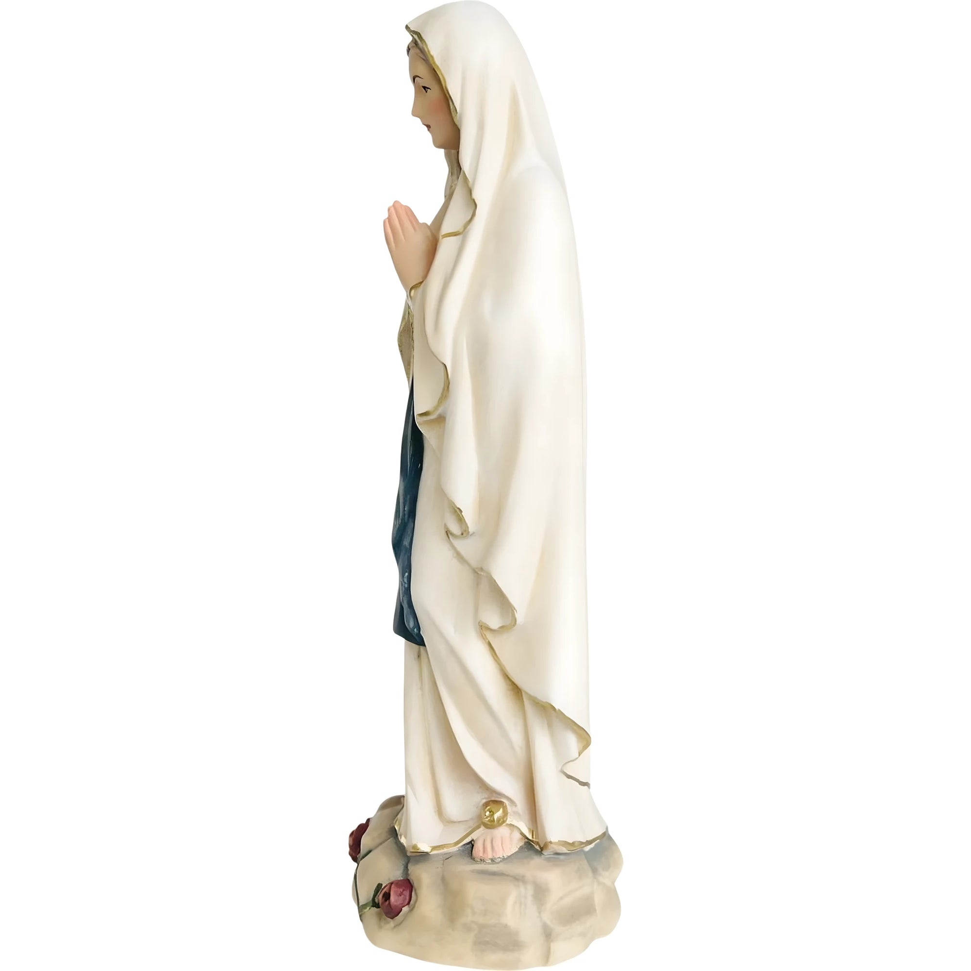 Statua della Madonna di Lourdes in Legno Scolpita a Mano in Val Gardena