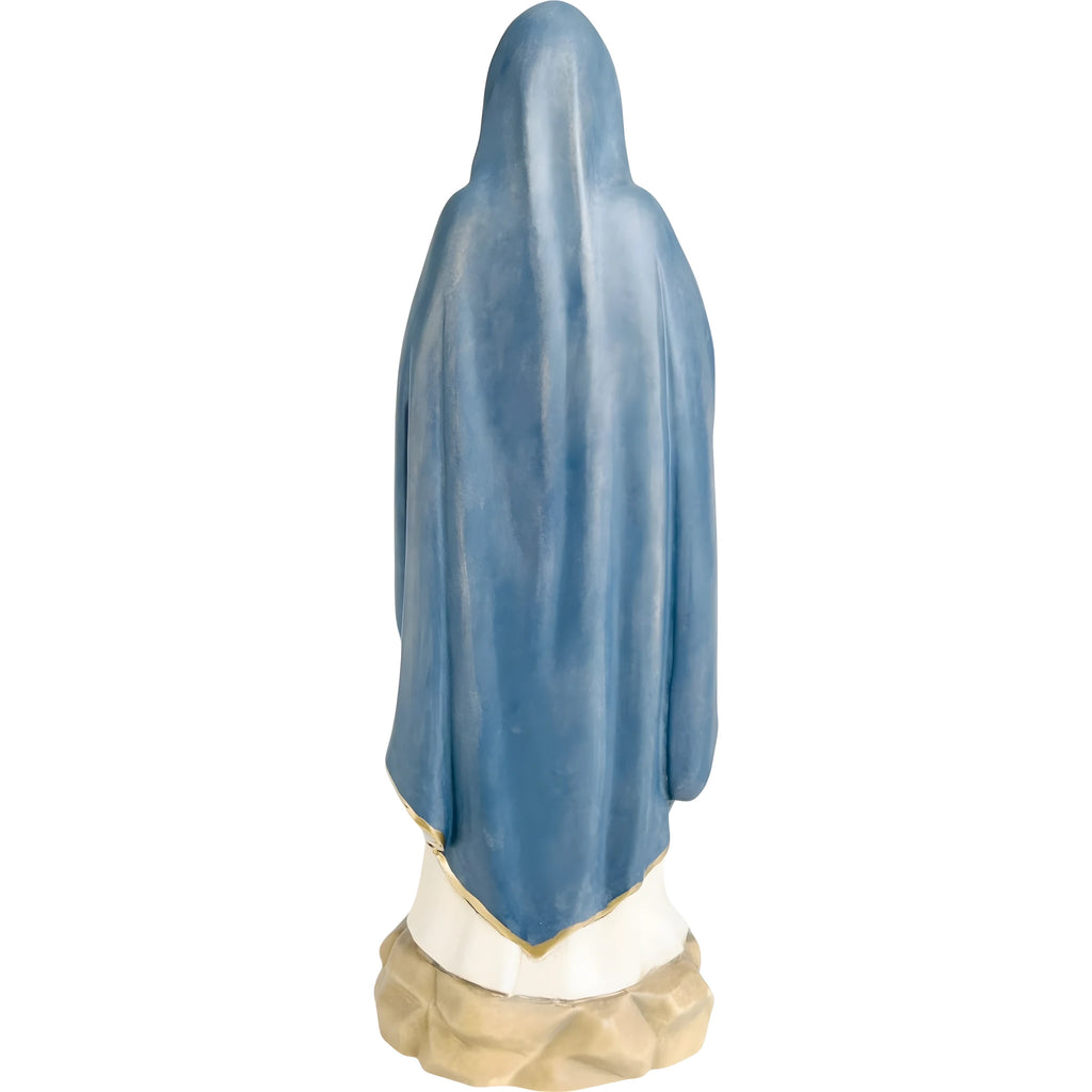 Statue de la Madone de Lourdes en Bois Sculptée à la Main dans le Val Gardena