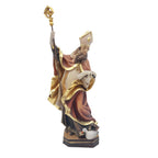Statua di San Martino Vescovo in Legno con Oca | Val Gardena
