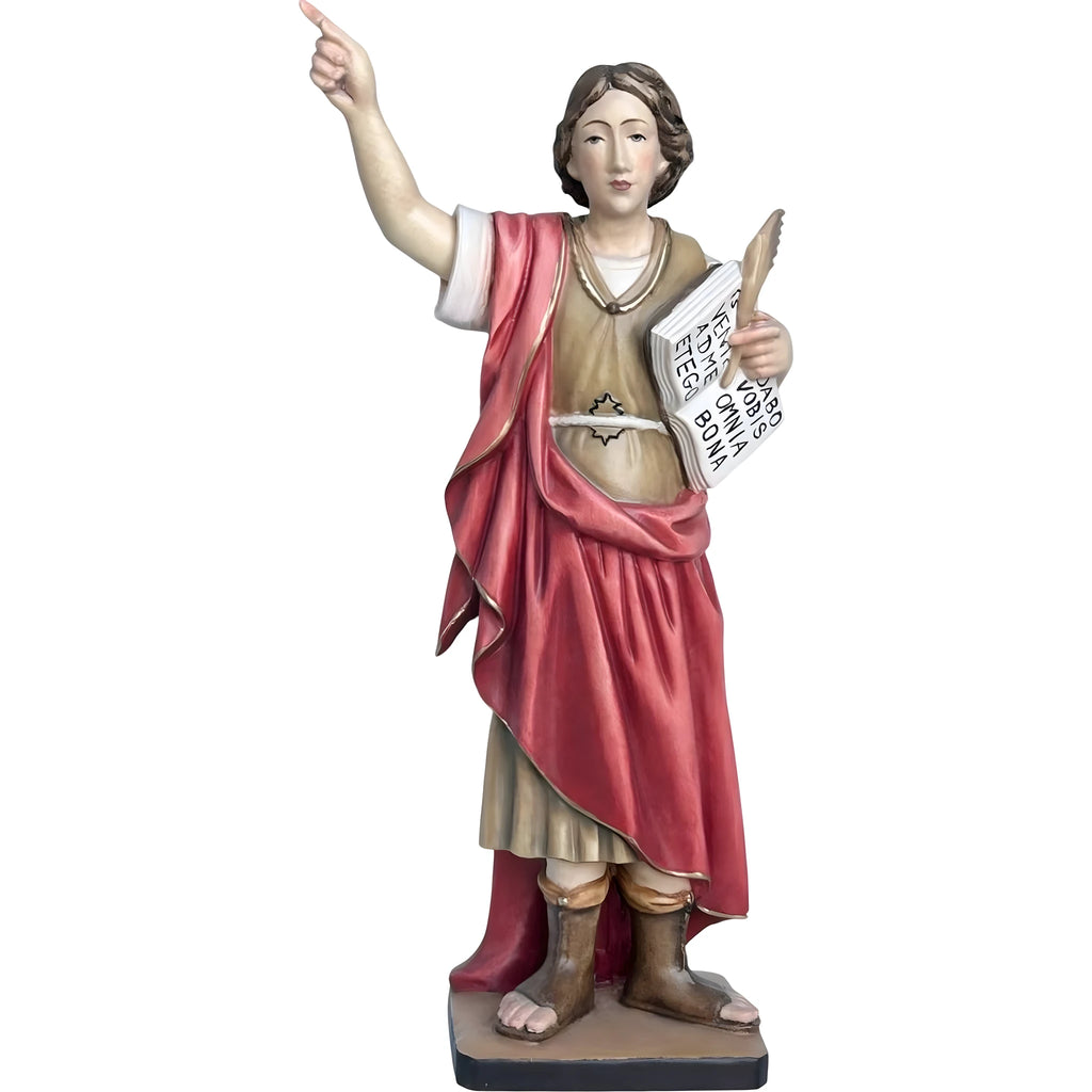 Statue de Saint Pancrace en Bois Sculpté, Val Gardena