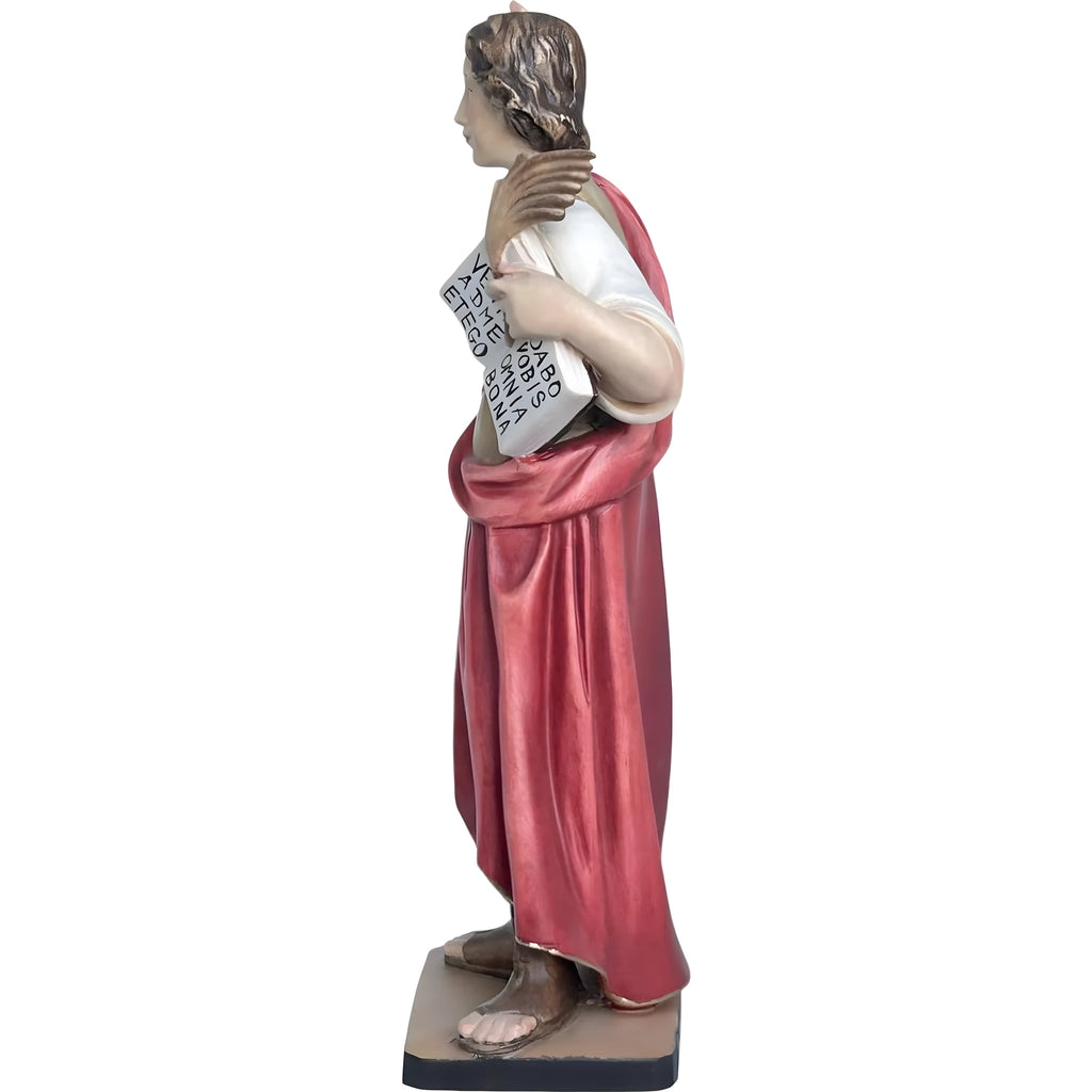 Statue de Saint Pancrace en Bois Sculpté, Val Gardena