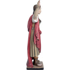 Statue de Saint Pancrace en Bois Sculpté, Val Gardena