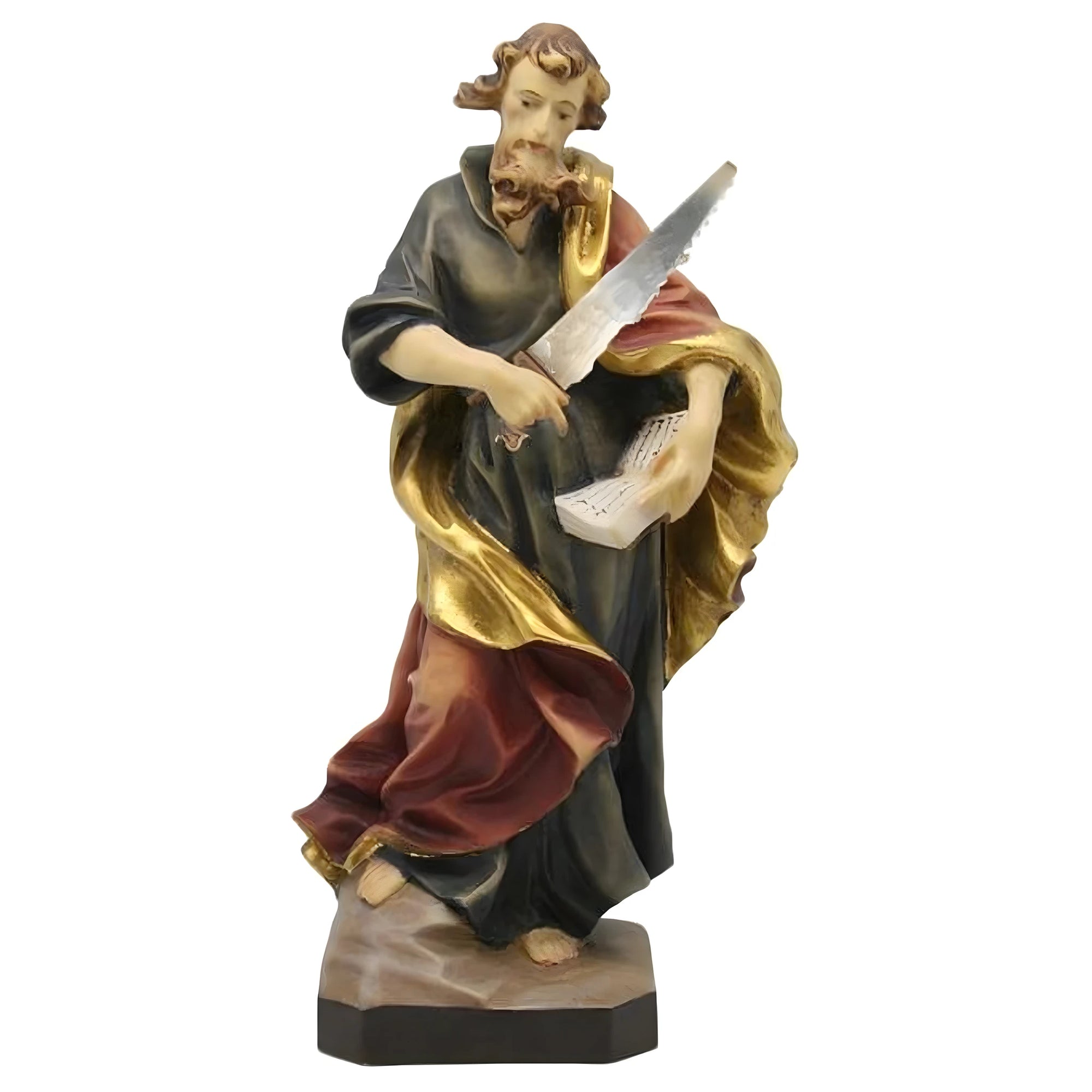 Statua di San Simone Apostolo in Legno della Val Gardena
