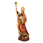 Statua di San Zeno di Verona in Legno d'Acero e Tiglio della Val Gardena