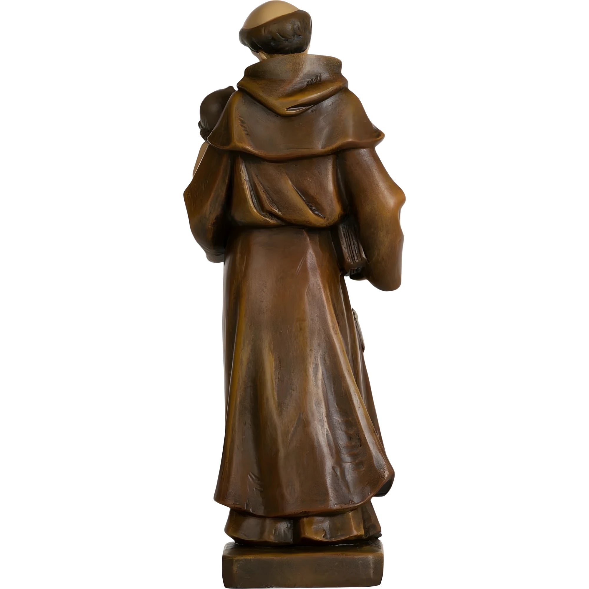 Estátua de Santo Antônio de Pádua com Menino Jesus e Lírio, 20 cm