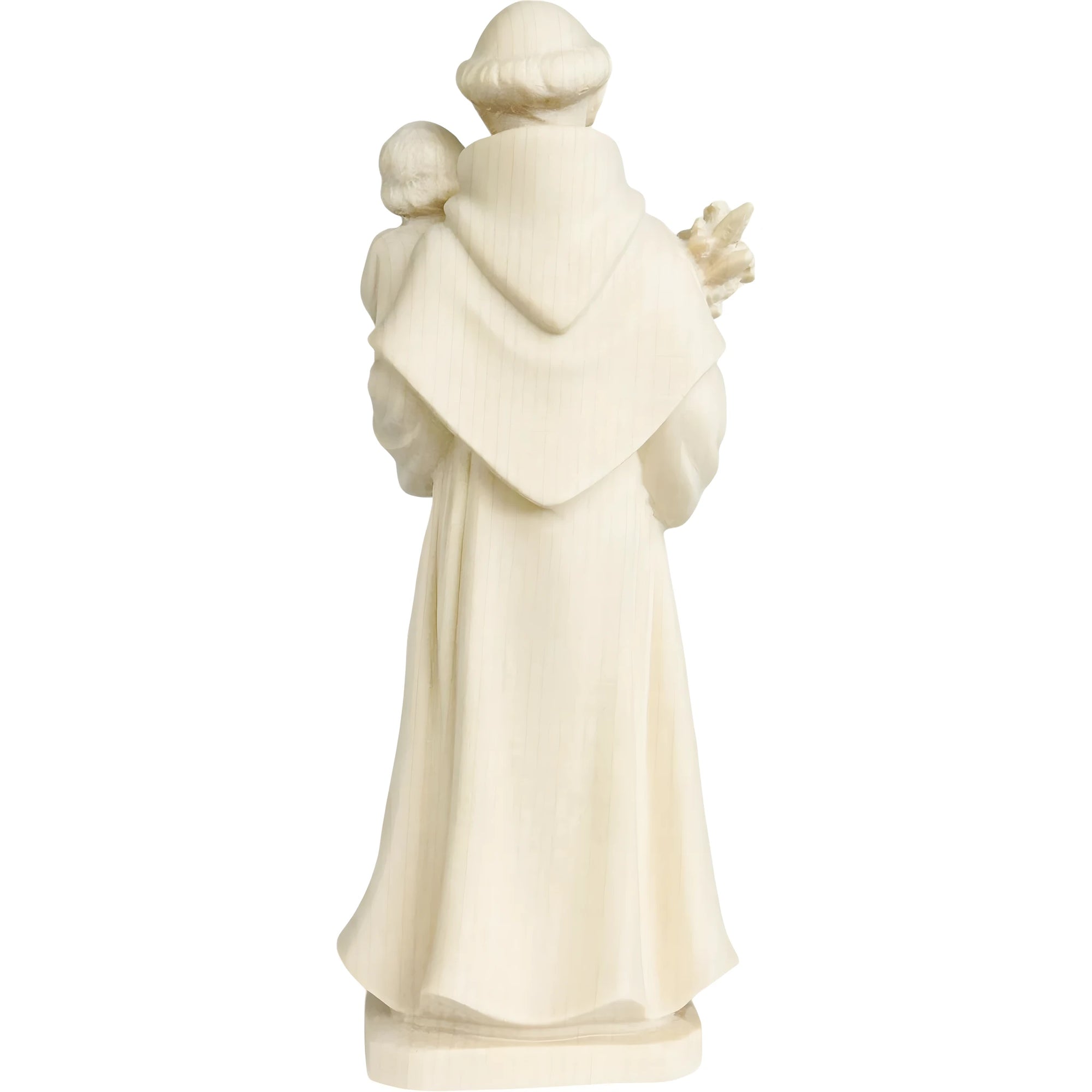 Statua di Sant'Antonio da Padova e Gesù Bambino scolpita in legno