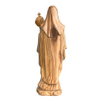 Statue de Sainte Claire d'Assise avec Ostensoir en Bois sculptée dans le Val Gardena
