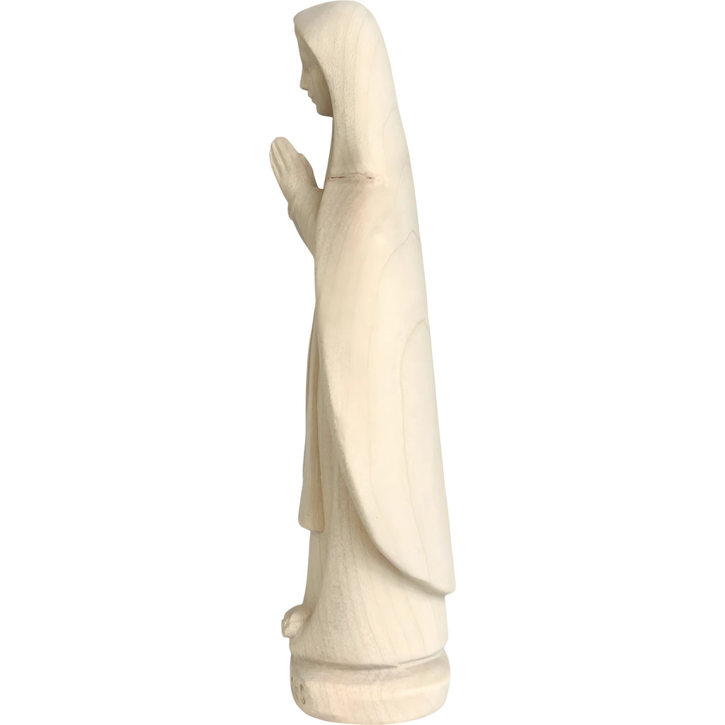 Our Lady of Lourdes Statue and Figurine in Hand-carved Val Gardena Wood