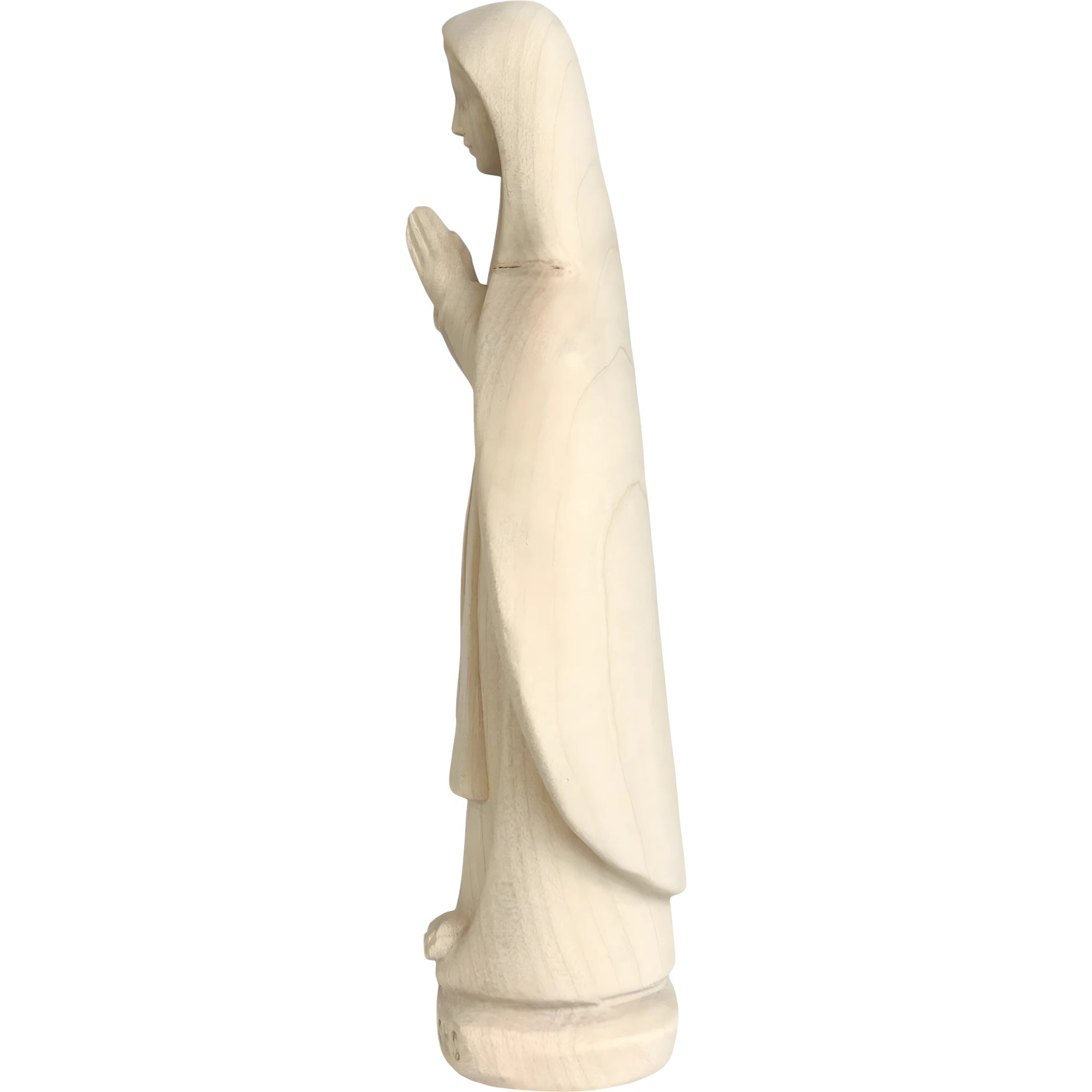 Our Lady of Lourdes Statue and Figurine in Hand-carved Val Gardena Wood