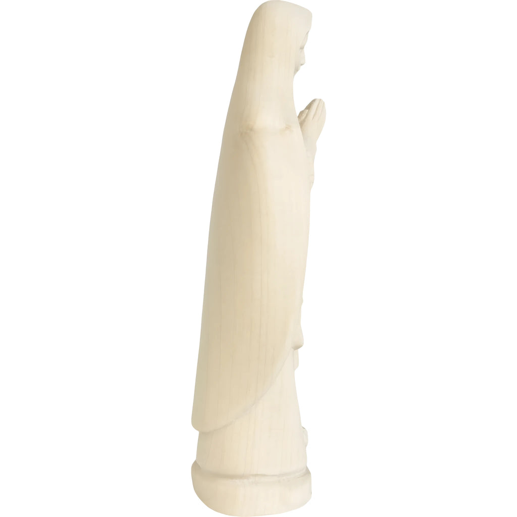 Our Lady of Lourdes Statue and Figurine in Hand-carved Val Gardena Wood