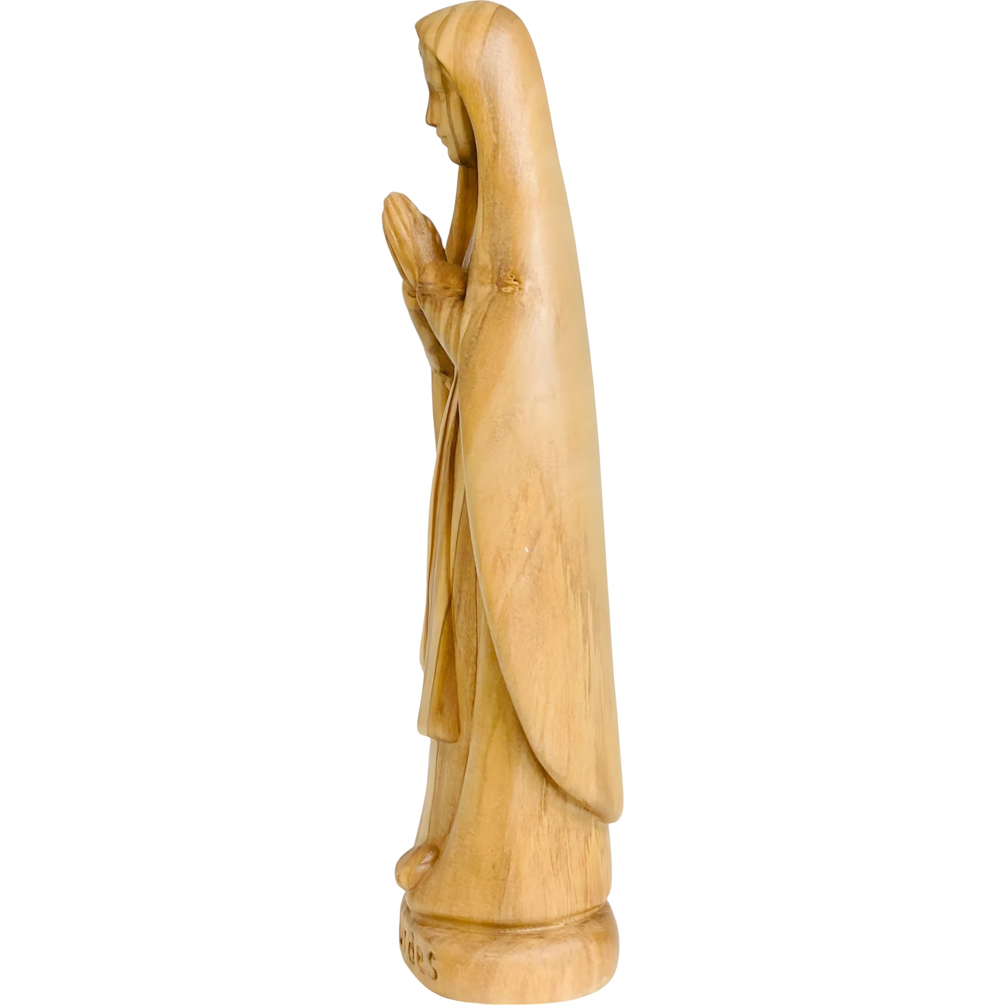 Our Lady of Lourdes Statue and Figurine in Hand-carved Val Gardena Wood