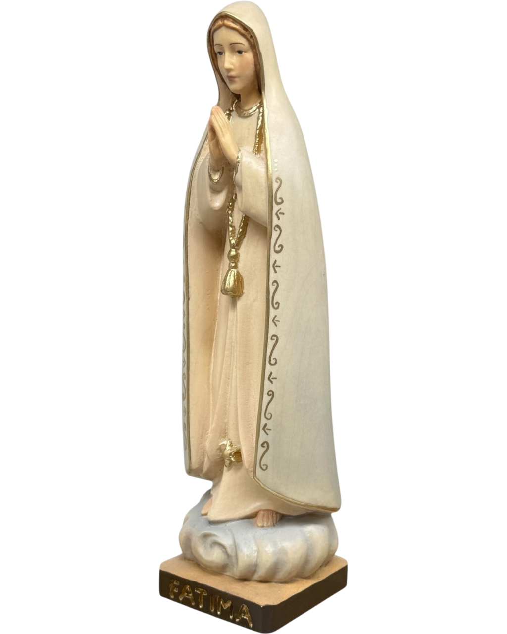 Statua in Legno Madonna di Fatima Pellegrina della Val Gardena