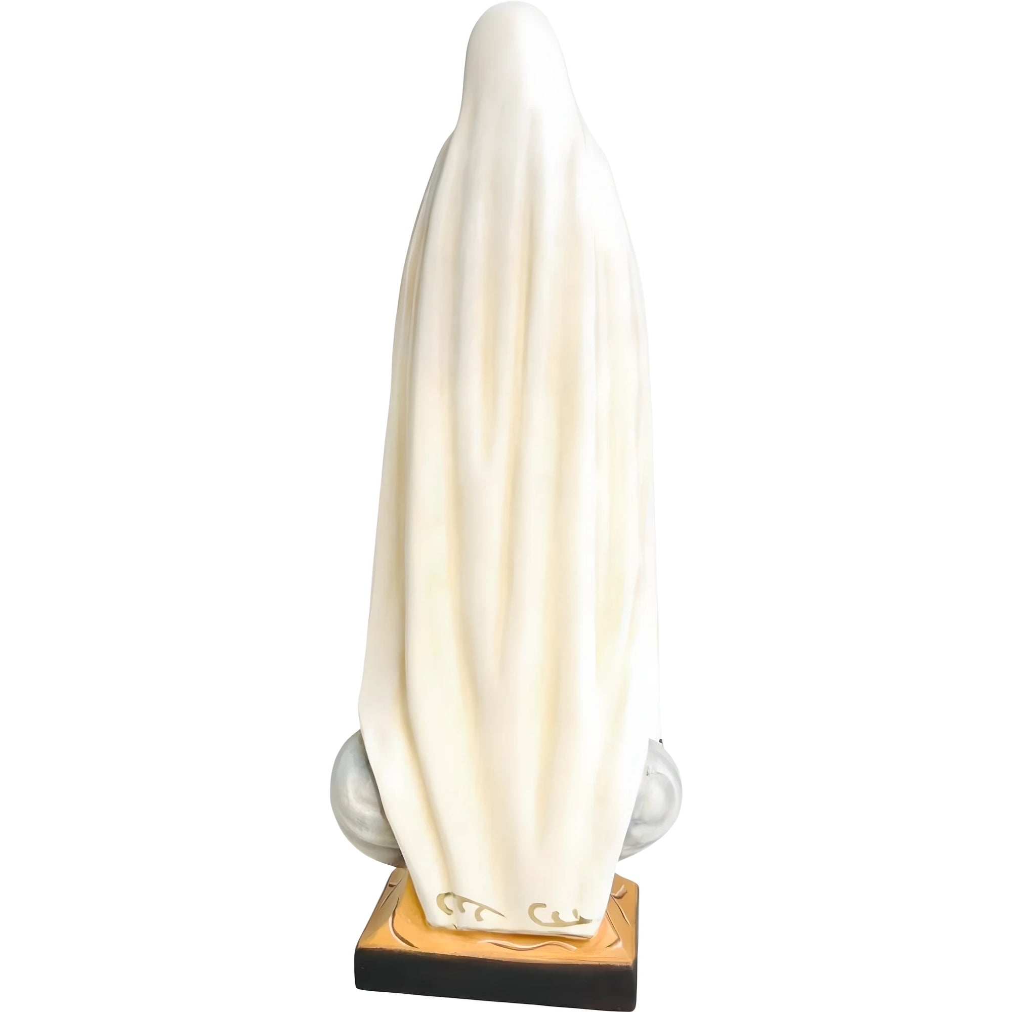 Marienstatue aus Holz, pilgernde Madonna von Fátima, handgeschnitzt in Gröden