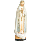 Hand-carved Wooden Statue of Our Lady of Fátima Pilgrim from Val Gardena