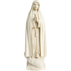 Hand-carved Wooden Statue of Our Lady of Fátima Pilgrim from Val Gardena