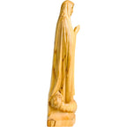 Hand-carved Wooden Statue of Our Lady of Fátima Pilgrim from Val Gardena