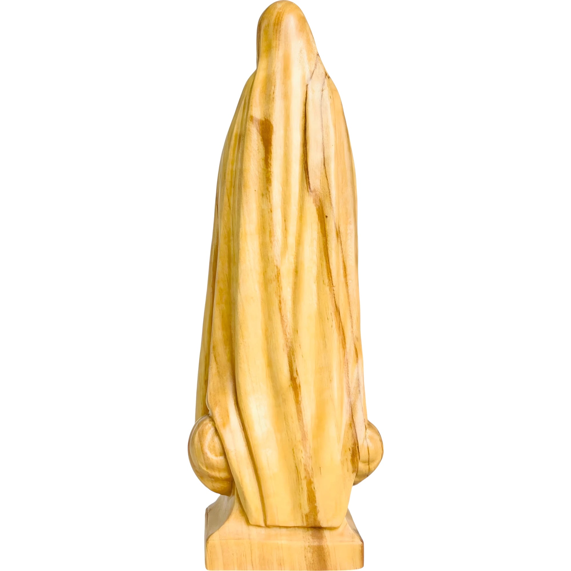Hand-carved Wooden Statue of Our Lady of Fátima Pilgrim from Val Gardena