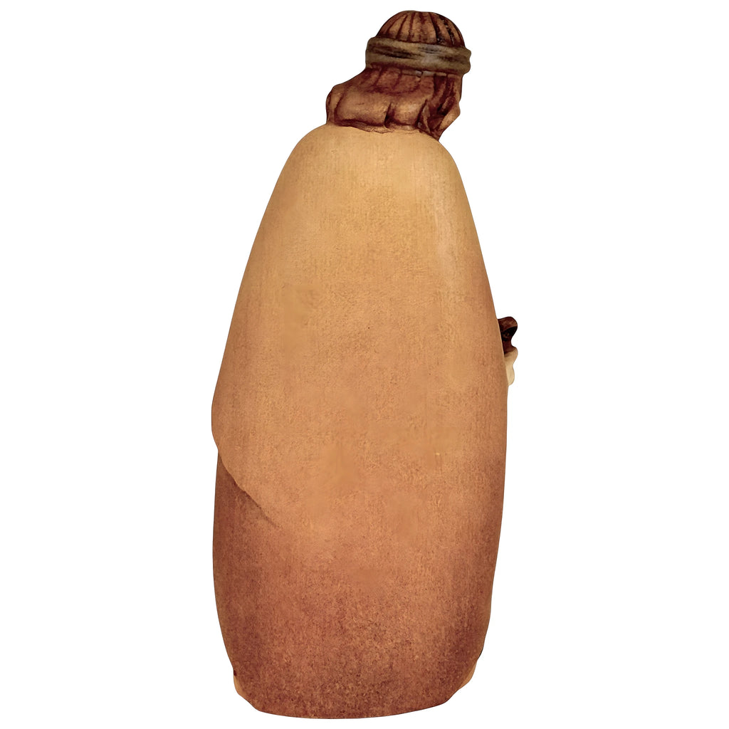 Estatua de Madera Pastor con Vaso | Artesanía Sacra Val Gardena