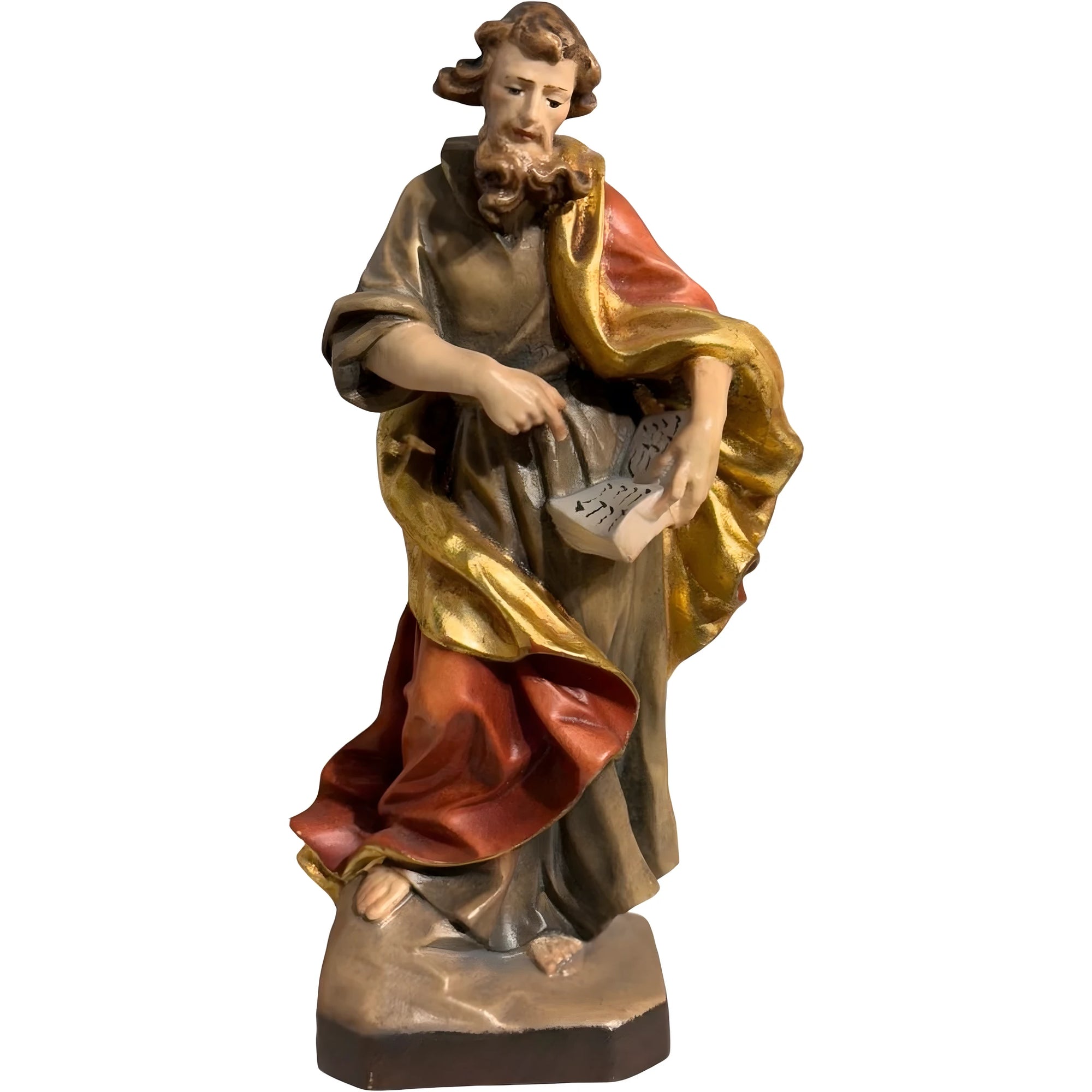 Estátua de Madeira São Benjamim da Pérsia Policromada e Dourada | Dolfi