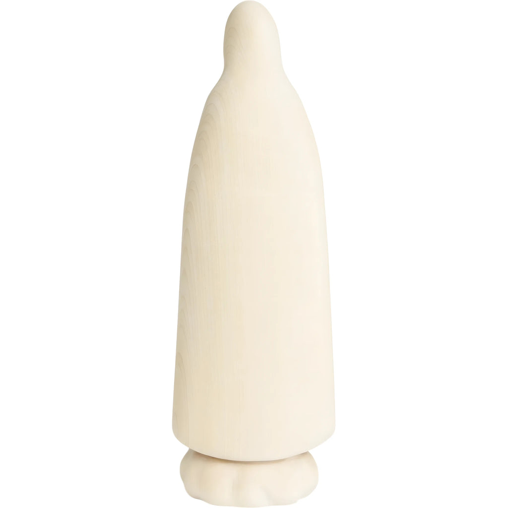 Stylized Wooden Statue of Our Lady of Fatima Pilgrim, Val Gardena