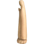Stylized Wooden Statue of Our Lady of Fatima Pilgrim, Val Gardena