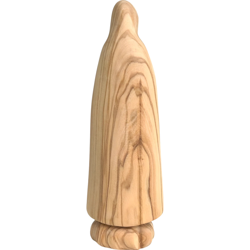 Stylized Wooden Statue of Our Lady of Fatima Pilgrim, Val Gardena