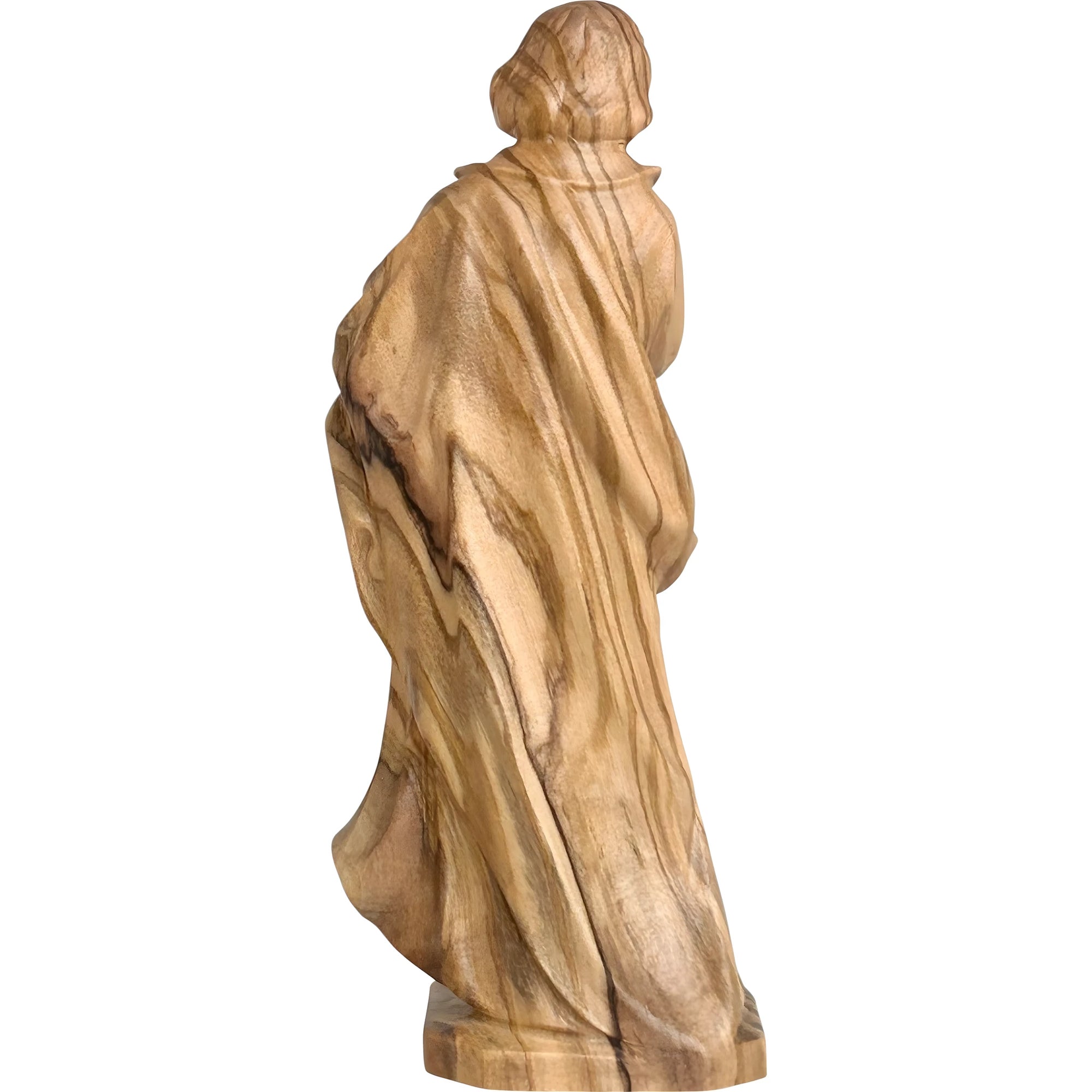 Statua in Legno di San Giuseppe Lavoratore dipinta a mano | Arte Sacra Val Gardena