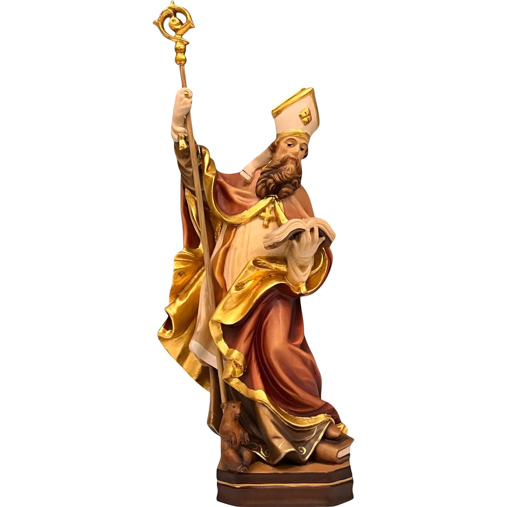 Statua in legno di San Massimo di Treviri | Arte Sacra della Val Gardena