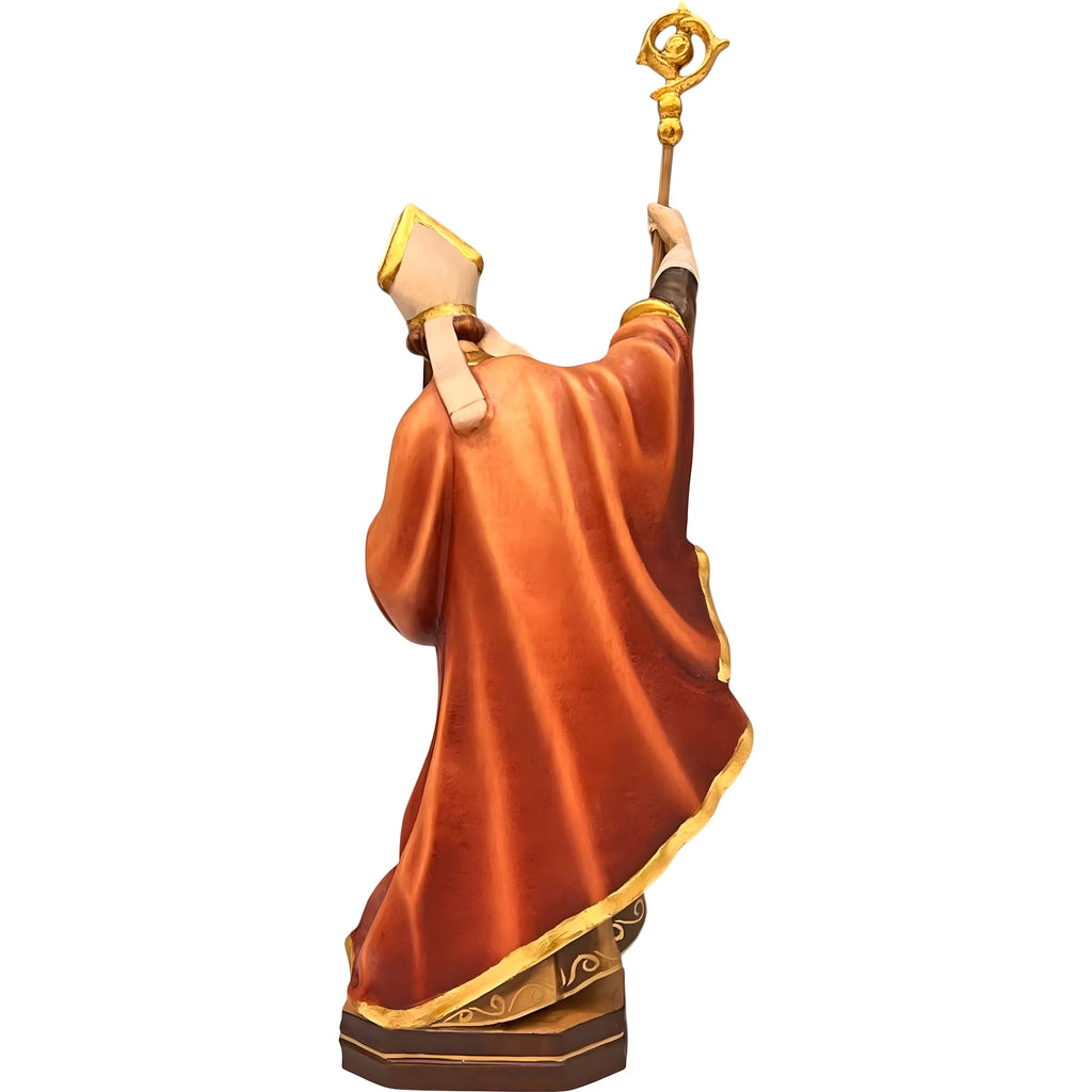 Statua in legno di San Massimo di Treviri | Arte Sacra della Val Gardena