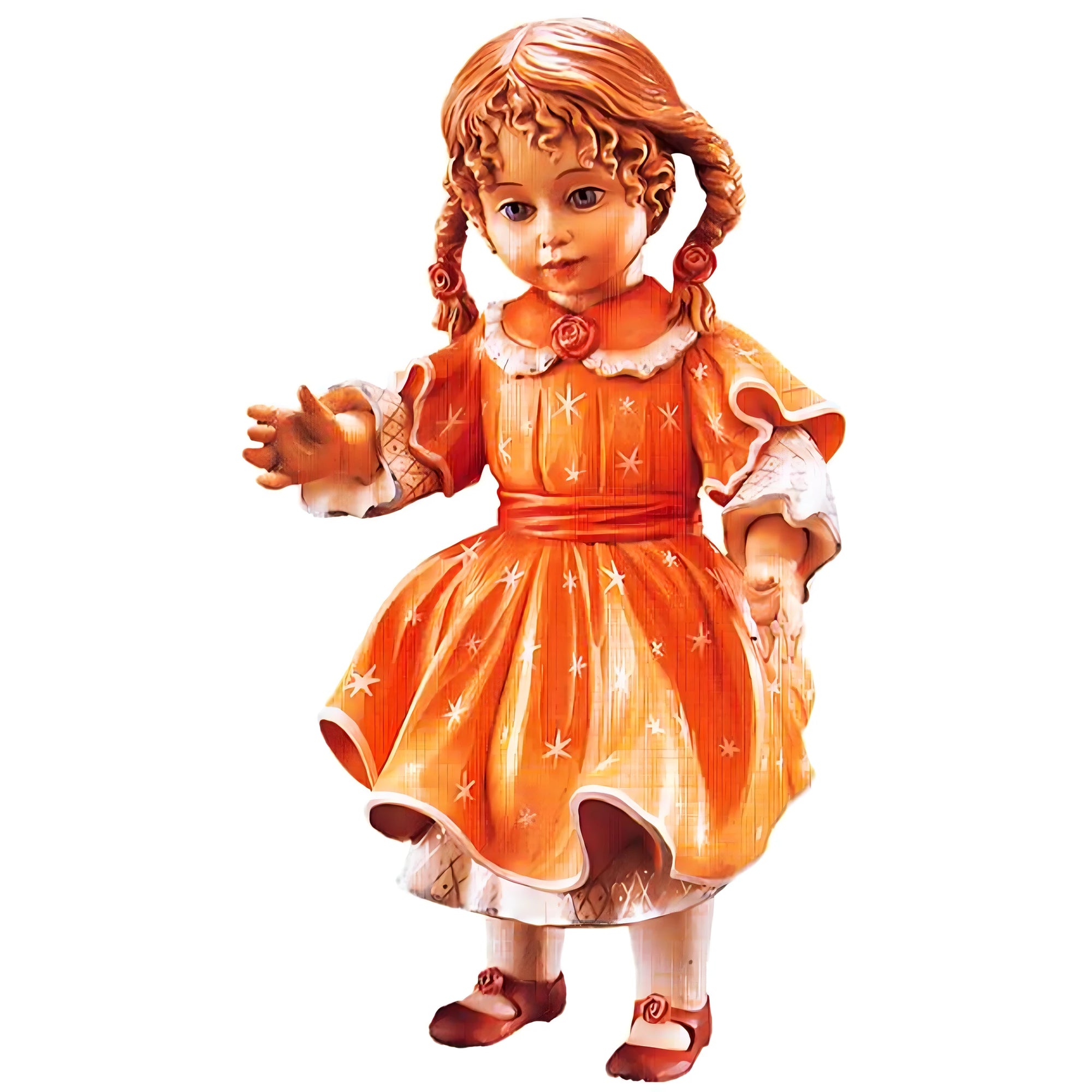 Statuetta Bambina "Verena" in Legno d'Acero della Val Gardena