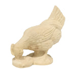 Statuetta Gallina in Legno d'Acero, Dipinta a Mano - Artigianato Val Gardena