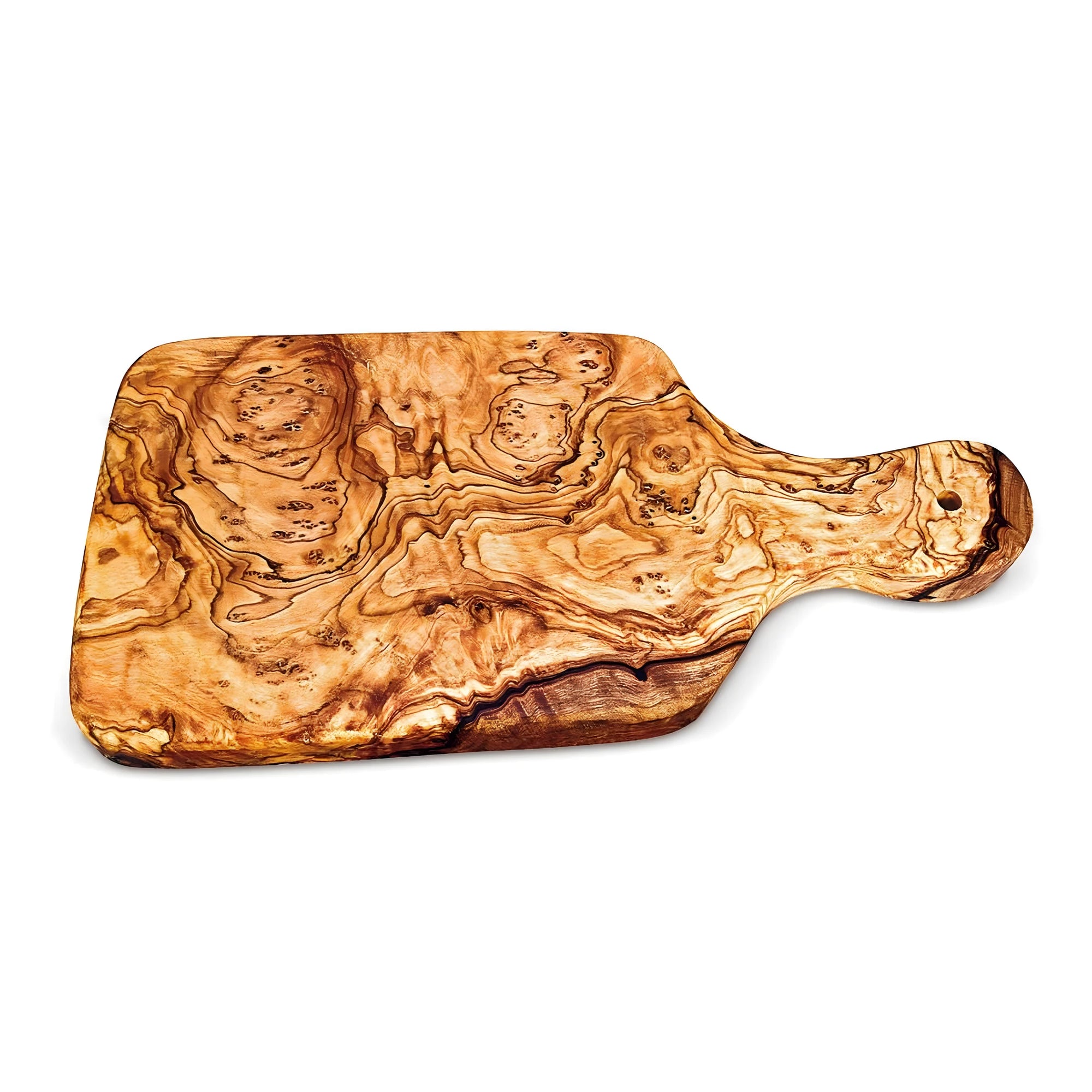 Handcrafted Olive Wood Cutting Board from Val Gardena - 23 cm