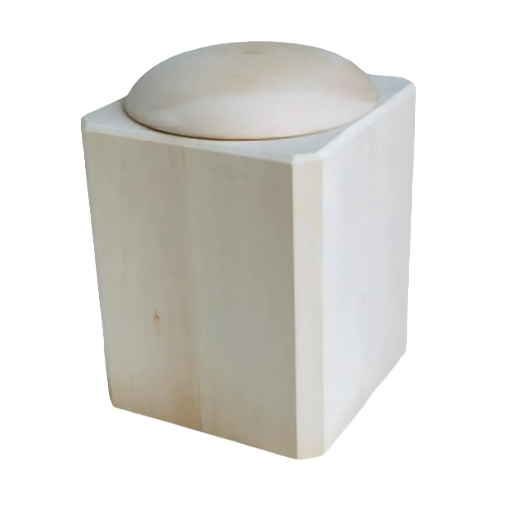 Urn in Natural Maple Wood, Val Gardena Design