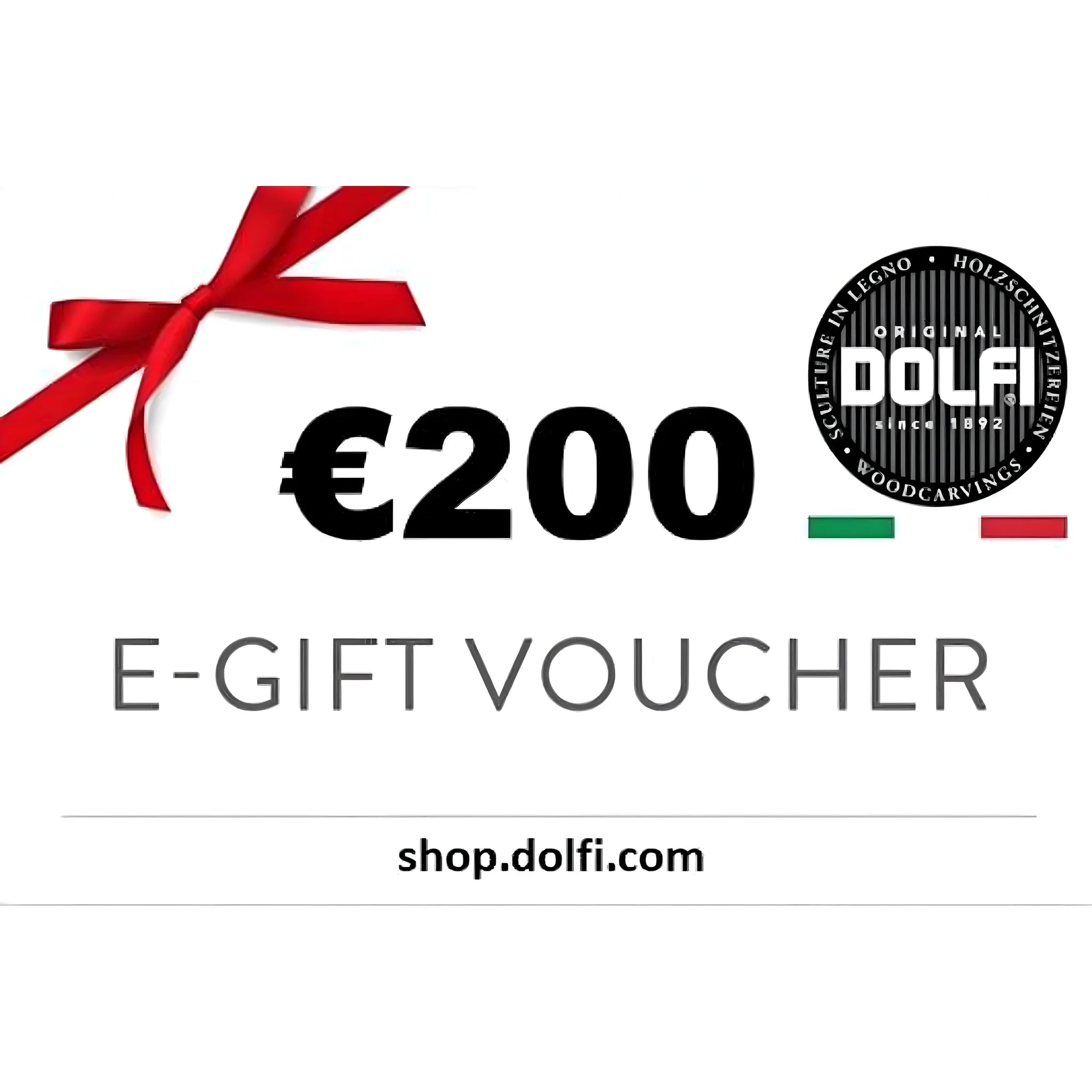 Digital Gift Voucher from €200 for Dolfi Sculptures and Handicrafts