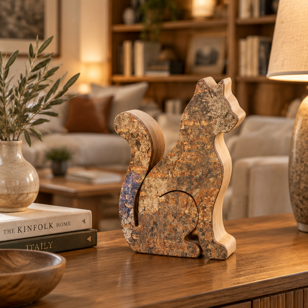gatto in legno
